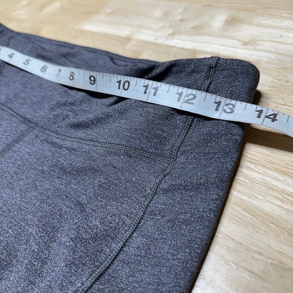 Lululemon Speed Up Crop Heathered Black Women's Size 6 Excellent Used Condition - Picture 4 of 6